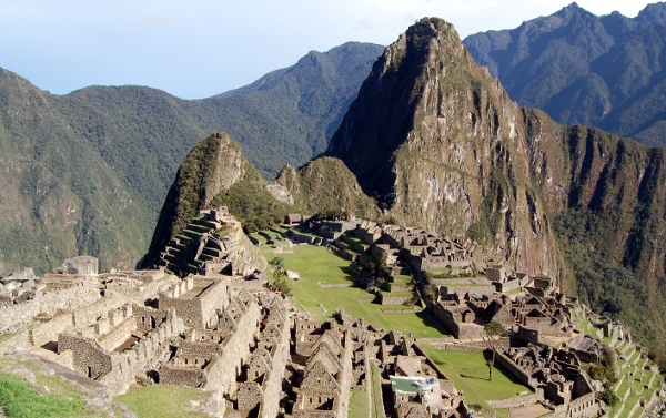 Machu Picchu from Inca Trail entrance-guard house Machu Picchu