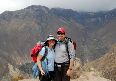 All smiles at the top of Colca Canyon