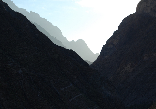 Colca Canyon-View from day three-the ascent