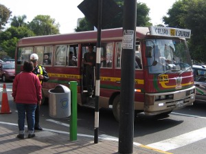 Lima Bus Bus in central Lima, Peru